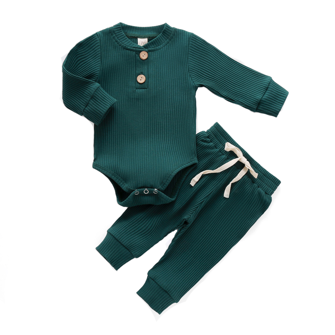 Long Sleeve Bodysuit Set (Ribbed)