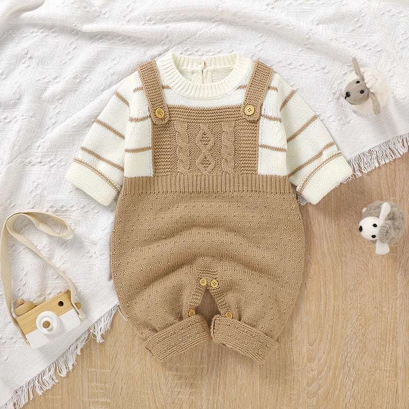 Knitted Overall Romper