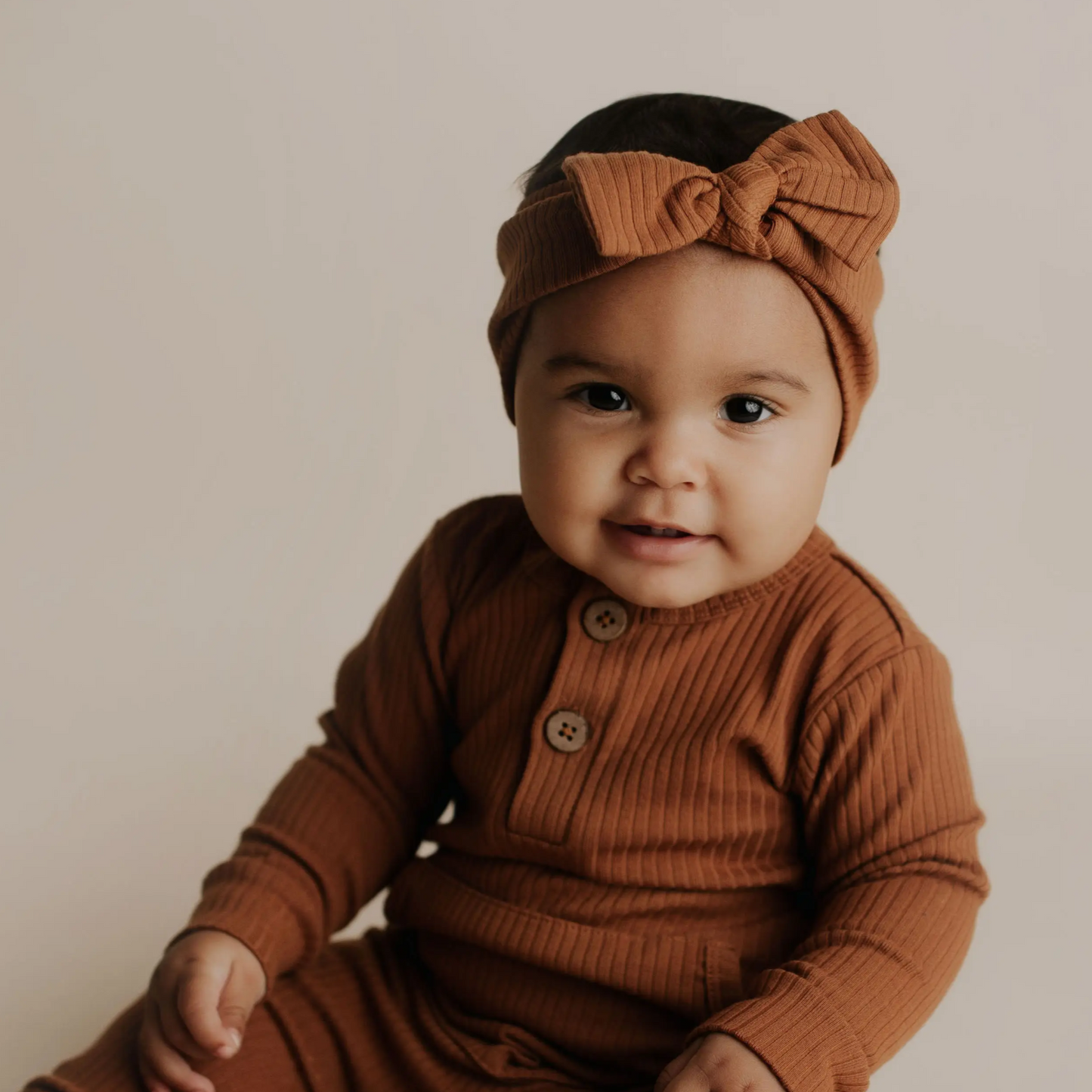 Knotted Baby Bow (Ribbed)