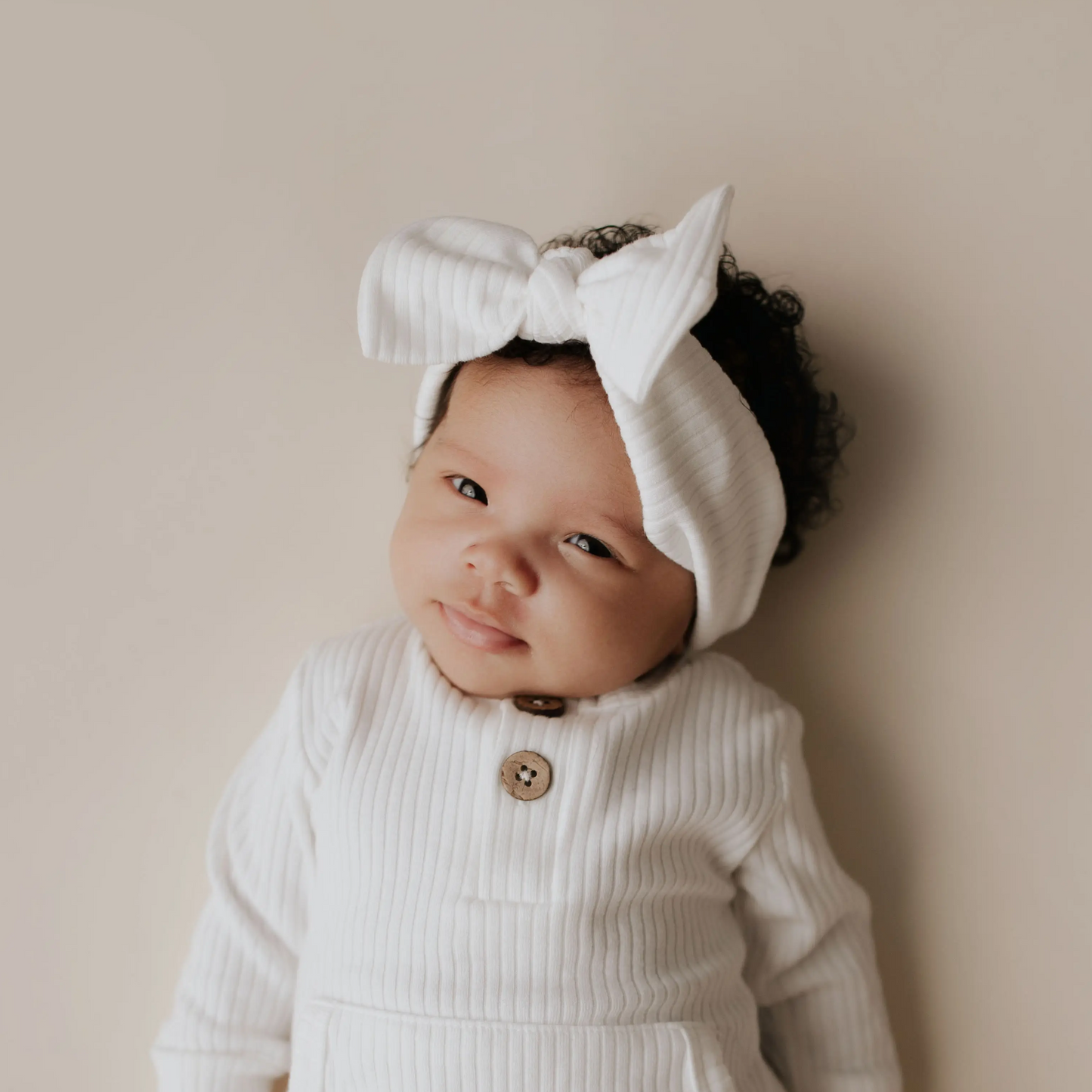 Knotted Baby Bow (Ribbed)